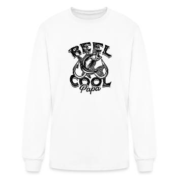Reel Cool Papa - Fatherhood - Men's Long Sleeve T-Shirt - white - Front