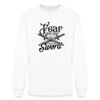 Fear the one with the Sword - Sword - Men's Long Sleeve T-Shirt - white - Front