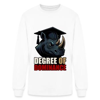Diplôme de Dominance Rhino Diplômé - T-shirt à manches longues Homme - blanc - Devant