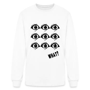 Eerie Eyes, Trippy - Men's Long Sleeve T-Shirt - white - Front