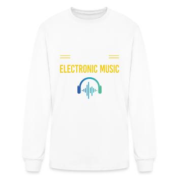 Smart People Electronic Music - Men's Long Sleeve T-Shirt - white - Front