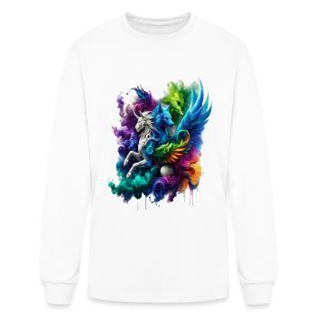 The Mythical Wolf of the Cosmos - Men's Long Sleeve T-Shirt - white - Front