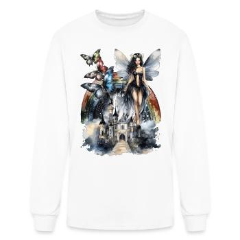 Fairytale collage - Men's Long Sleeve T-Shirt - white - Front