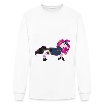 Unicorn police - Men's Long Sleeve T-Shirt - white - Front