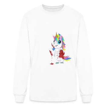 Funny unicorn gift - Men's Long Sleeve T-Shirt - white - Front