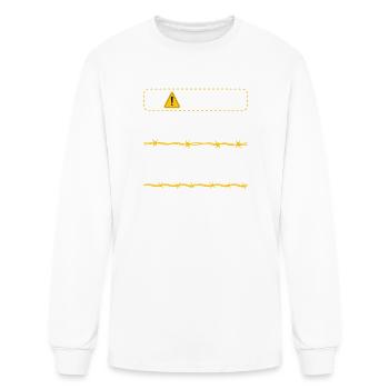WARNING Baiting Deer Is Lllegal Funny Hunting - Men's Long Sleeve T-Shirt - white - Front