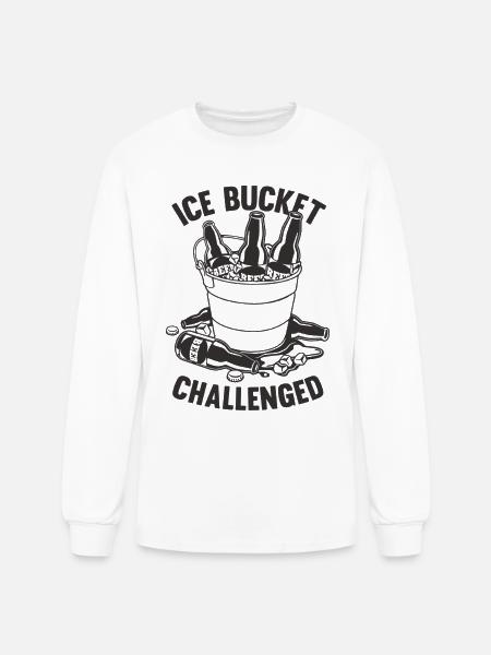 Ice Bucket Challenged - Men's Long Sleeve T-Shirt - white