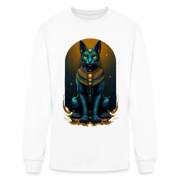 Ancient Egypt Imperial Bastet Luxury - Men's Long Sleeve T-Shirt - white - Front