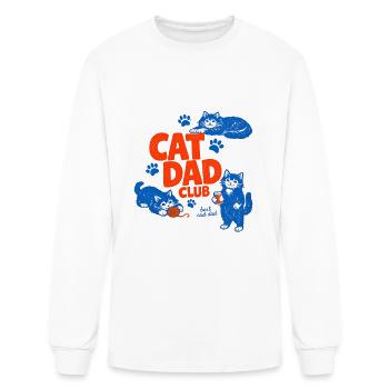 Cat Dad Club - Men's Long Sleeve T-Shirt - white - Front