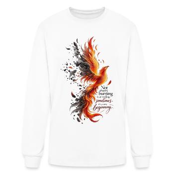 Phoenix Rise: Not Every Ending - Men's Long Sleeve T-Shirt - white - Front