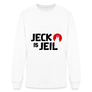 Carnaval Cologne Jeck in heart Kölle Alaaf Kölsch - T-shirt à manches longues Homme - blanc - Devant