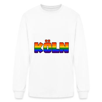 Carnaval Cologne Jeck in heart Kölle Alaaf Kölsch - T-shirt à manches longues Homme - blanc - Devant