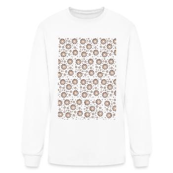 flowery abstract - Men's Long Sleeve T-Shirt - white - Front