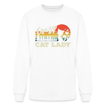 crazy cat lady - Men's Long Sleeve T-Shirt - white - Front