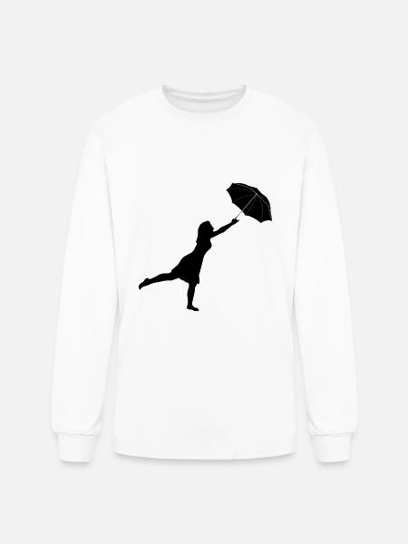 UMBRELLA - Men's Long Sleeve T-Shirt - white