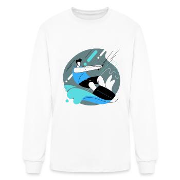 WATER SKIING - Men's Long Sleeve T-Shirt - white - Front