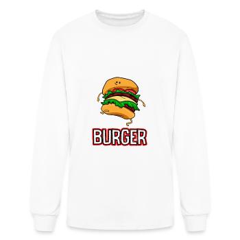 Carnival costume burger - Men's Long Sleeve T-Shirt - white - Front