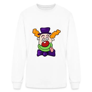 Carnival costume funny clown - Men's Long Sleeve T-Shirt - white - Front