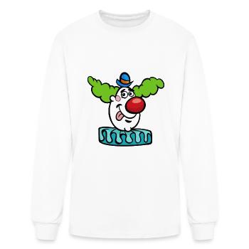 Carnival costume funny clown - Men's Long Sleeve T-Shirt - white - Front