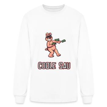 Carnival costume cool horny pig - Men's Long Sleeve T-Shirt - white - Front