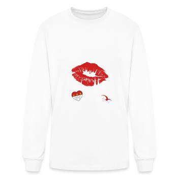 Carnival costume Kölle Alaaf Herz Köln now - Men's Long Sleeve T-Shirt - white - Front
