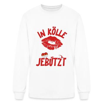 Carnival costume Kölle Alaaf Herz Köln now - Men's Long Sleeve T-Shirt - white - Front
