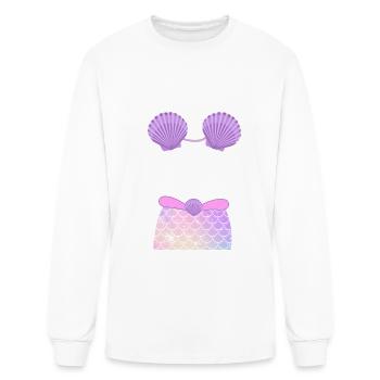 Carnival costume Kölle Alaaf Herz Köln bikini - Men's Long Sleeve T-Shirt - white - Front