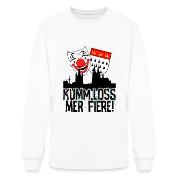 Carnival costume Kölle Alaaf Cologne loss fiere - Men's Long Sleeve T-Shirt - white - Front