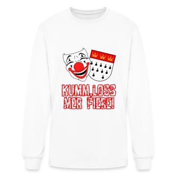 Carnival costume Kölle Alaaf Cologne loss fiere - Men's Long Sleeve T-Shirt - white - Front