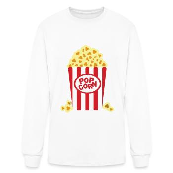 Carnival costume Kölle Alaaf Popcorn - Men's Long Sleeve T-Shirt - white - Front