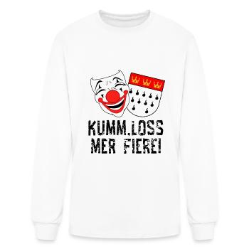 Carnival costume Kölle Alaaf Cologne loss fiere - Men's Long Sleeve T-Shirt - white - Front