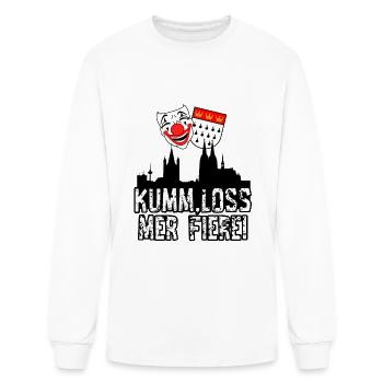 Carnival costume Kölle Alaaf Cologne loss fiere - Men's Long Sleeve T-Shirt - white - Front