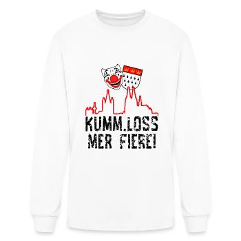 Carnival costume Kölle Alaaf Cologne loss fiere - Men's Long Sleeve T-Shirt - white - Front