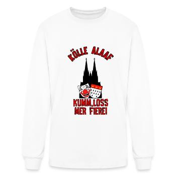 Carnival costume Kölle Alaaf Cologne loss fiere - Men's Long Sleeve T-Shirt - white - Front