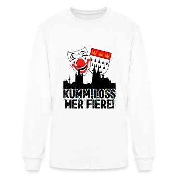 Carnival costume Kölle Alaaf Cologne loss fiere - Men's Long Sleeve T-Shirt - white - Front