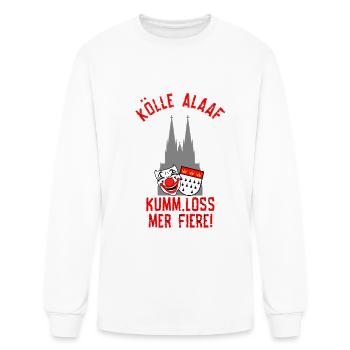 Carnival costume Kölle Alaaf Cologne loss fiere - Men's Long Sleeve T-Shirt - white - Front