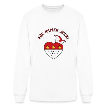Carnival costume Kölle Alaaf Coat of Arms Dom - Men's Long Sleeve T-Shirt - white - Front