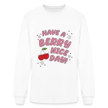 Have a berry nice day - Cherry - Men's Long Sleeve T-Shirt - white - Front