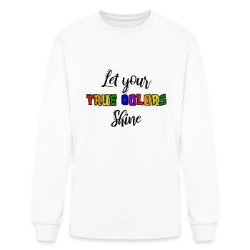 Pride LGBT Love wins, we are queer and proud - Men's Long Sleeve T-Shirt - white - Front