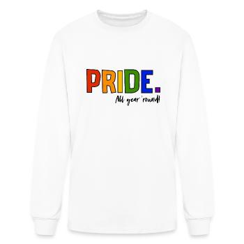 Pride LGBT Love wins, we are queer and proud - Men's Long Sleeve T-Shirt - white - Front