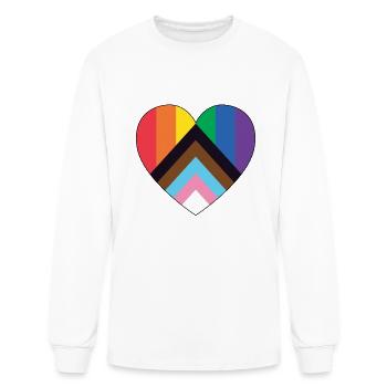 Pride LGBT Love wins, we are queer and proud - Men's Long Sleeve T-Shirt - white - Front