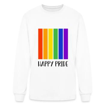Pride LGBT Love wins, we are queer and proud - Men's Long Sleeve T-Shirt - white - Front