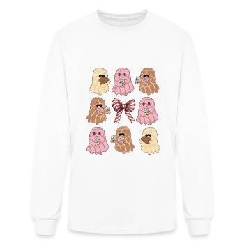 Ghost xmas cute love shirt - Men's Long Sleeve T-Shirt - white - Front