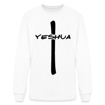 Yeshua Cross - Men's Long Sleeve T-Shirt - white - Front