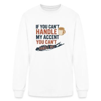 Long Island Accent - Men's Long Sleeve T-Shirt - white - Front