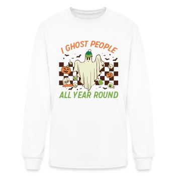I Ghost People All Year Round - Men's Long Sleeve T-Shirt - white - Front