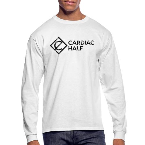 Cardiac Half Black Logo - Men's Long Sleeve T-Shirt