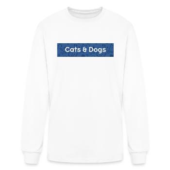 Cats Dogs - Men's Long Sleeve T-Shirt - white - Front