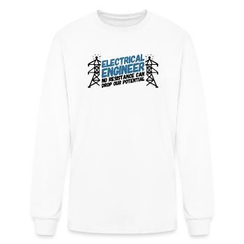 ELECTRICAL ENGINEER: Electrical Engineer Potential - Men's Long Sleeve T-Shirt - white - Front