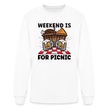 Picnic Lover Picnic Food Basket Picnic Date - Men's Long Sleeve T-Shirt - white - Front